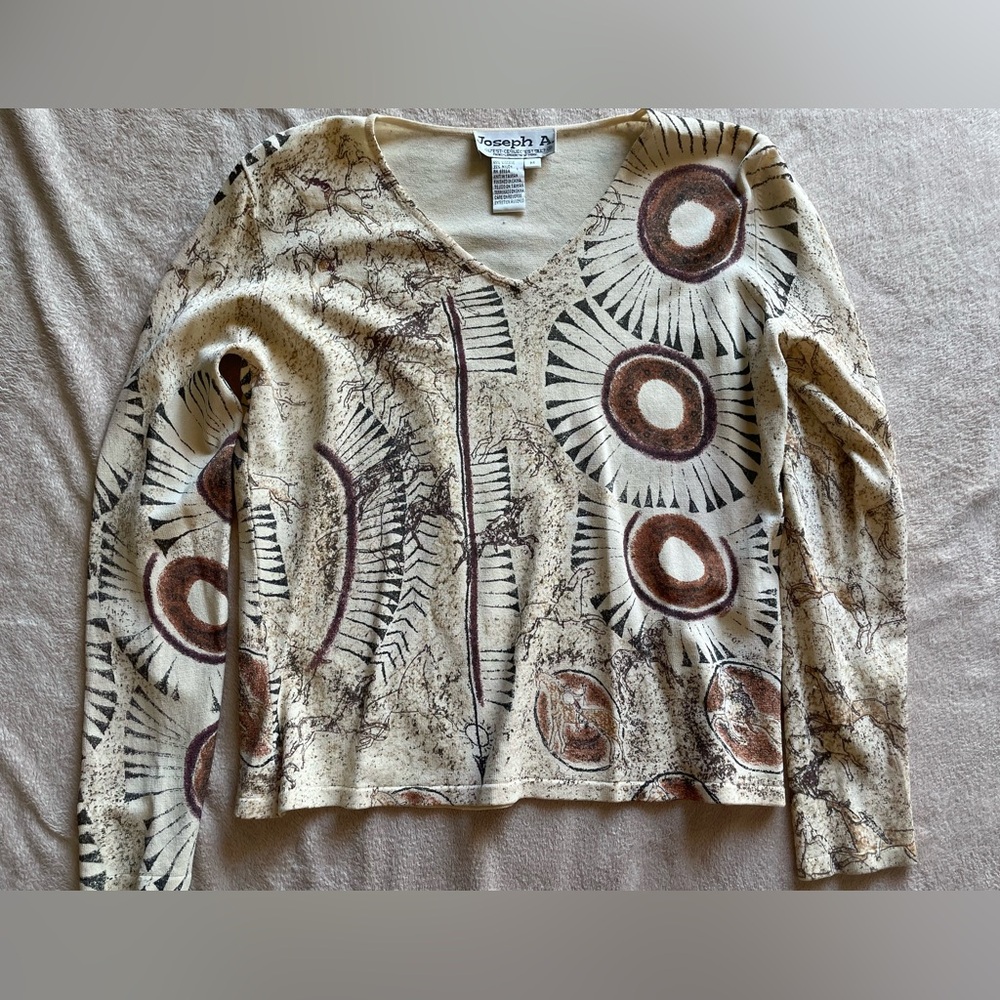 Western or boho style long sleeve shirt
